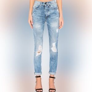 Etienne Marcel High Rise Distressed Jeans Size Size 27